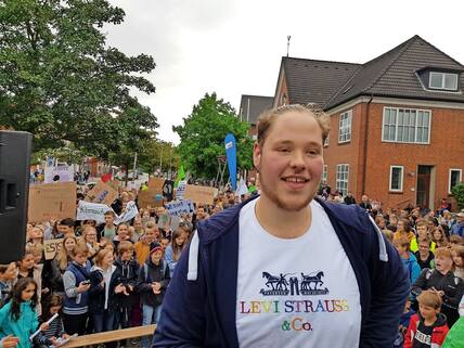 Nils Bollenbach hat die Demo gemeinsam mit Frederike Wrohn organisiert.