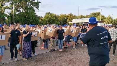 Spielmacher Ingo Bernotat heizt die Stimmung an
